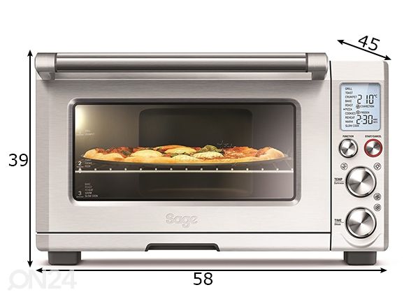 Miniahi Sage Smart Oven Pro mõõdud