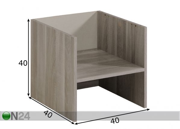 Moodulriiul Easy Dress 40 cm mõõdud