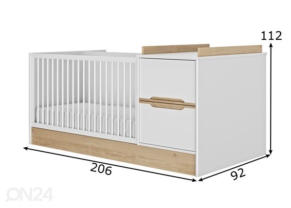 Multifunktsionaalne voodikomplekt Celeste 70x140 cm mõõdud