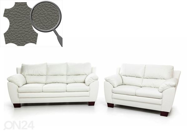 Nahast diivani komplekt Emma 3+2
