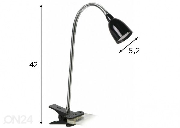 Näpitslamp Glow mõõdud