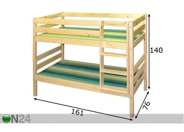 Nari Mini 70x155 cm mõõdud