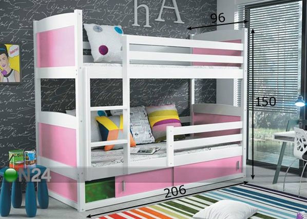 Narivoodi komplekt 90x200 cm mõõdud