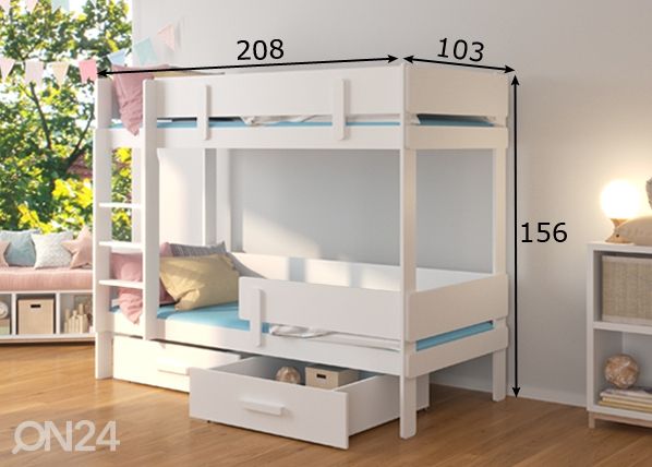 Narivoodi komplekt Lily I 90x200 cm mõõdud