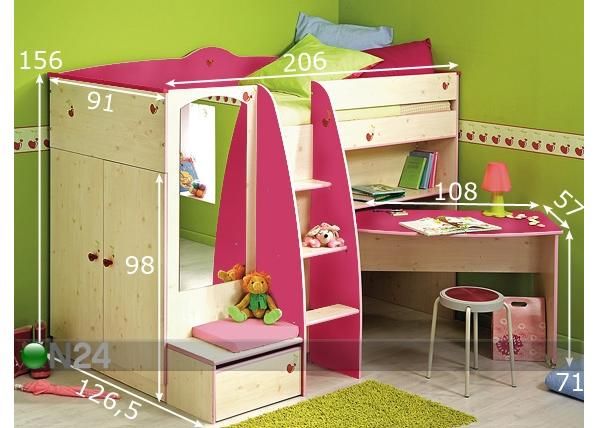 Narivoodi komplekt Miss Griotte 90x200cm mõõdud