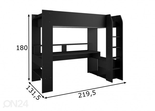 Narivoodi komplekt Online 90x200 cm + LED mõõdud