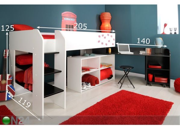 Narivoodi komplekt Salut Theo 90x200 cm mõõdud