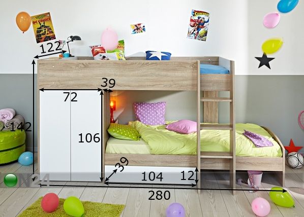 Narivoodi komplekt Stim 90x200 cm mõõdud