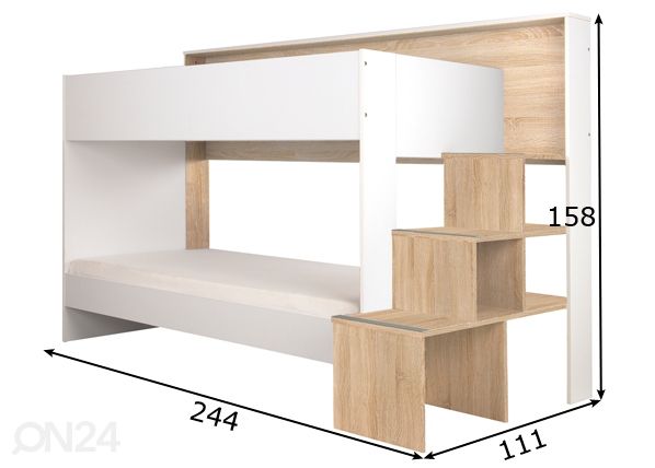 Narivoodi Teotea 90x200 cm mõõdud