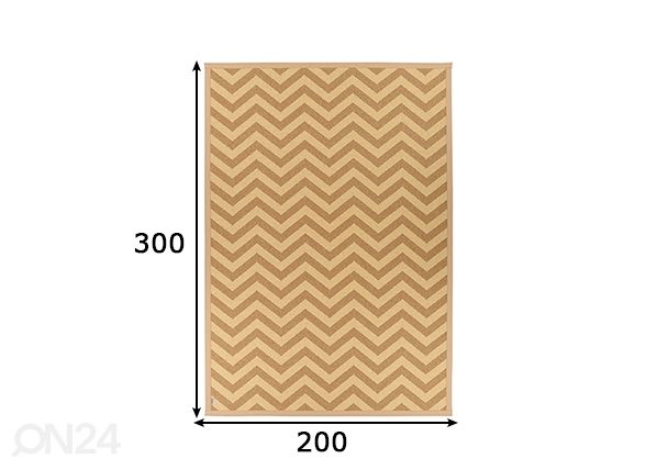 Narma newWeave® bukleevaip Viita gold 200x300 cm mõõdud