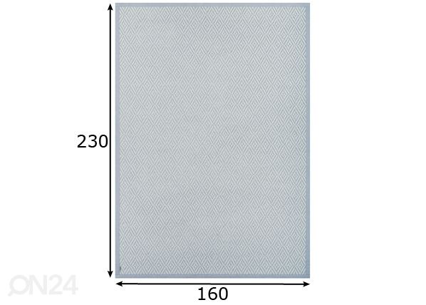 Narma smartWeave® TWIN vaip Püha silver 160x230 cm mõõdud