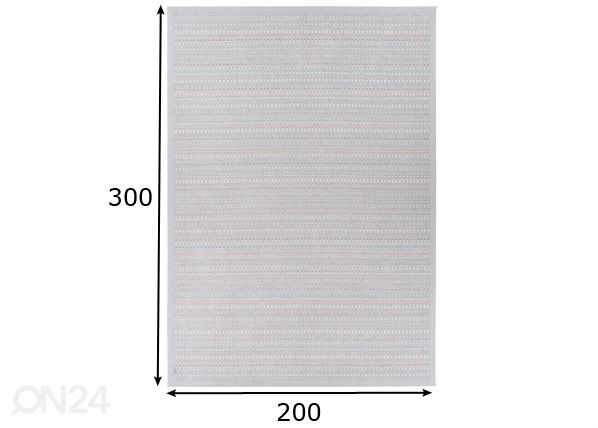 Narma smartWeave® vaip Esna silver 200x300 cm mõõdud