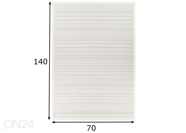 Narma smartWeave® vaip Esna white 70x140 cm mõõdud