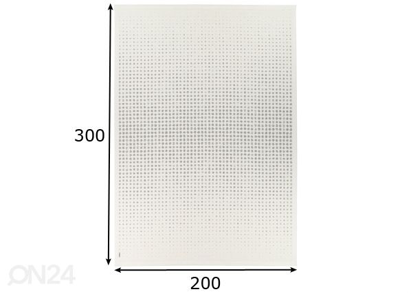 Narma smartWeave® vaip Helme white 200x300 cm mõõdud