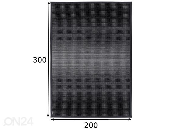 Narma smartWeave® vaip Moka carbon 200x300 cm mõõdud