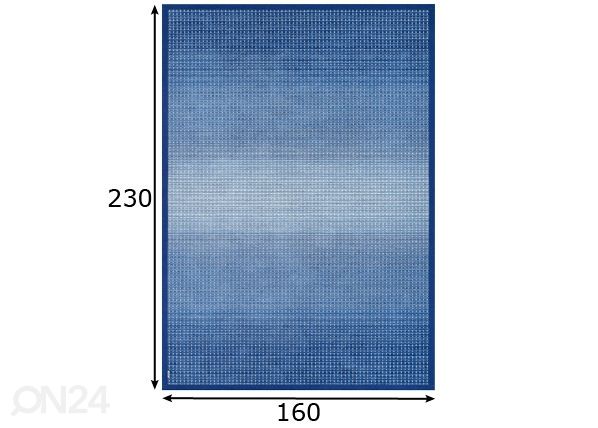 Narma smartWeave® vaip Moka marine 160x230 cm mõõdud
