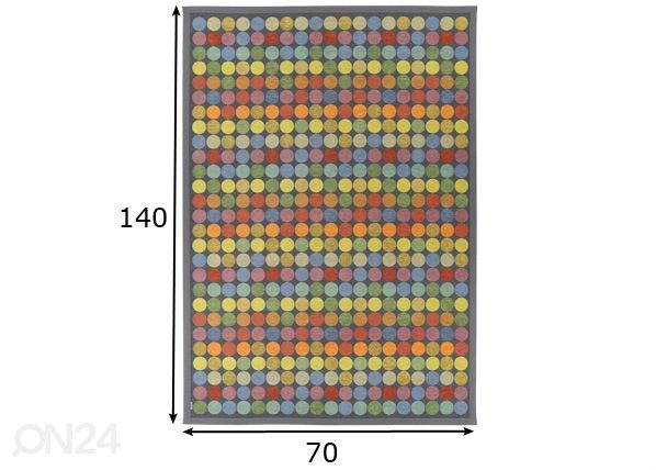 Narma smartWeave® vaip Pallika bright 70x140 cm mõõdud