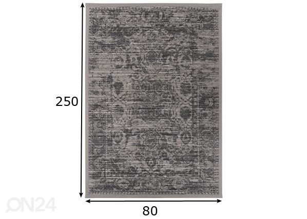 Narma smartWeave® vaip Palmse linen 80x250 cm mõõdud