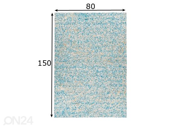 Naturaalsest nahast vaip 80x150 cm mõõdud