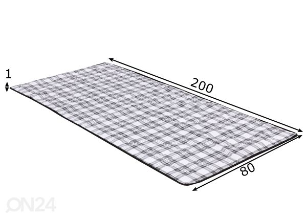 Niiskuskattetekk 80x200 cm mõõdud