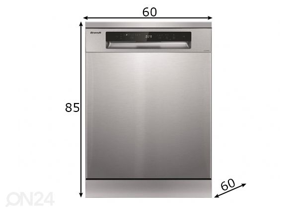 Nõudepesumasin Brandt BCF532DQX mõõdud