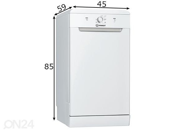 Nõudepesumasin Indesit DSFE1B10 mõõdud