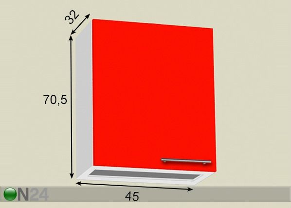 Nõuderestikapp 45 cm mõõdud