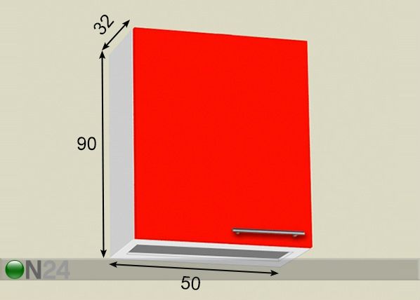 Nõuderestikapp 50 cm mõõdud