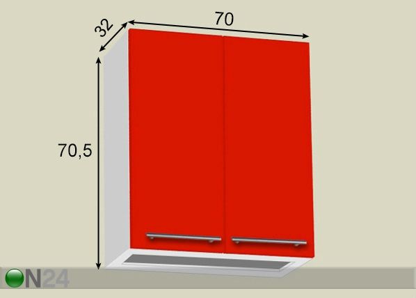 Nõuderestikapp 70 cm mõõdud