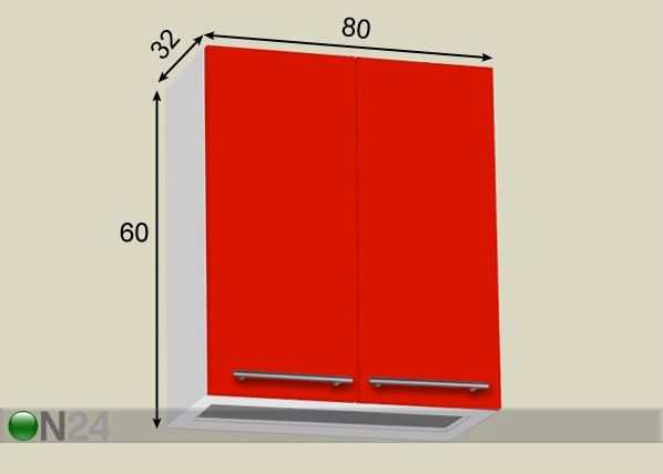 Nõuderestikapp 80 cm mõõdud