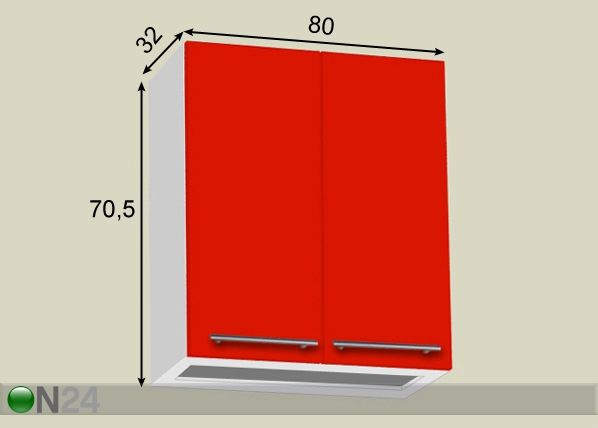 Nõuderestikapp 80 cm mõõdud