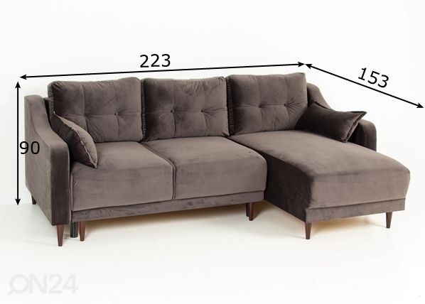 Nurgadiivanvoodi mõõdud