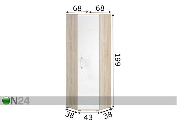 Nurgariidekapp Rio Home 160 mõõdud