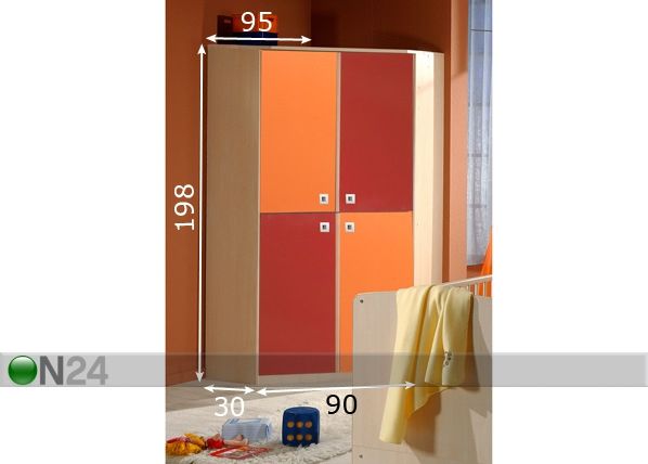 Nurgariidekapp Sunny mõõdud