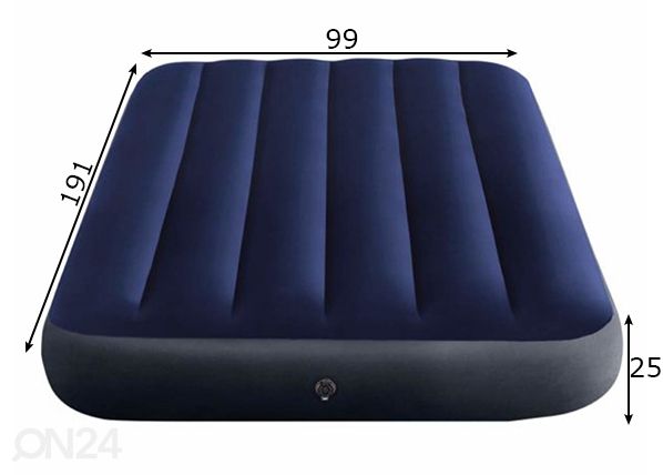 Õhkmadrats Intex Classic Downy Airbed mõõdud