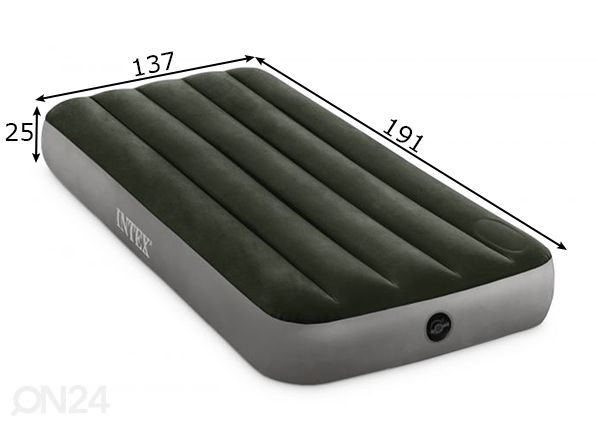 Õhkmadrats Intex Dura-Beam Downy Airbed pumbaga mõõdud