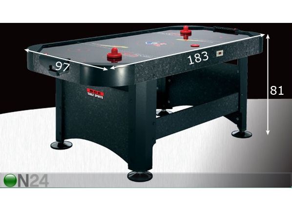 Õhuhoki "Air Hockey Table" mõõdud