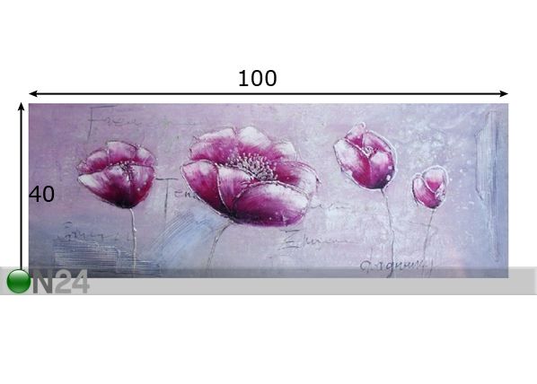 Õlimaal lõuendil Dream 40x100 cm mõõdud