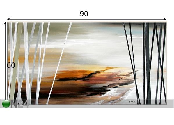 Õlimaal lõuendil Hommik 60x90 cm mõõdud