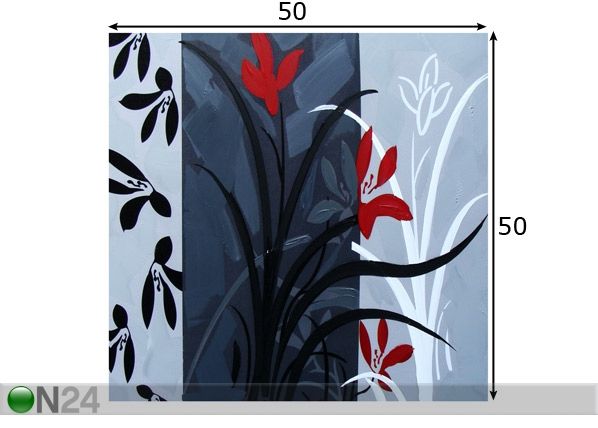 Õlimaal lõuendil Karina2 50x50 cm mõõdud