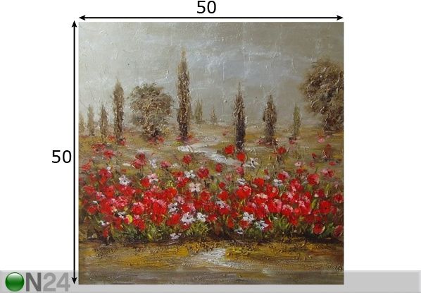 Õlimaal lõuendil Katerin 50x50 cm mõõdud
