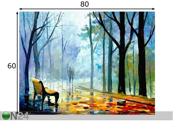 Õlimaal lõuendil Sügis 60x80 cm mõõdud