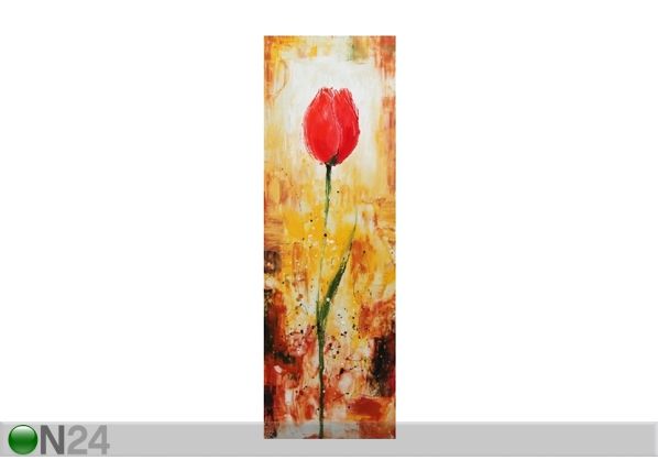 Õlimaal lõuendil Tulp 100x40 cm