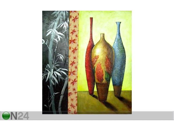 Õlimaal lõuendil Vaasid 50x50 cm
