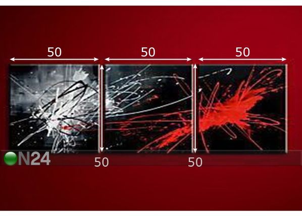 Õlimaal lõuendil Vega 50x150 cm mõõdud