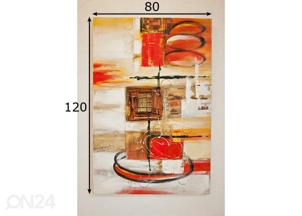 Õlimaal Rahutus 120x80 cm mõõdud