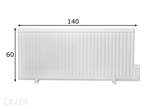 Õliradiaator 1250 W mõõdud