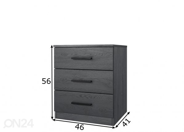 Öökapp 46 cm mõõdud