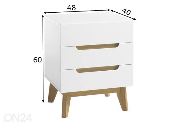 Öökapp Cervo mõõdud