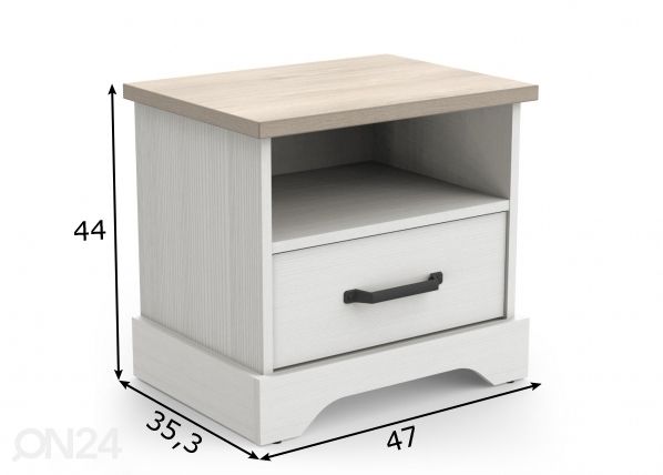 Öökapp Cottage 47 cm mõõdud